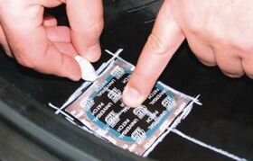 Réparation pneu crevé